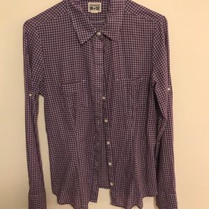 Converse plaid button down shirt